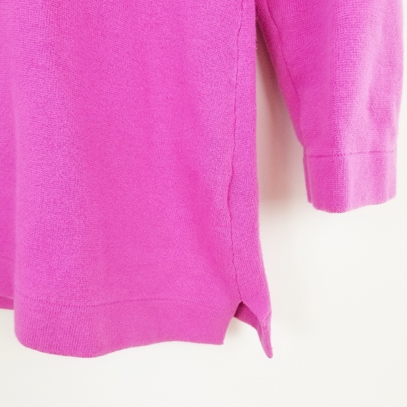 BANANA REPUBLIC Geranium Pink soft cotton sweater - Picture 3 of 8